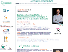 Tablet Screenshot of centraliens-entrepreneurs.org